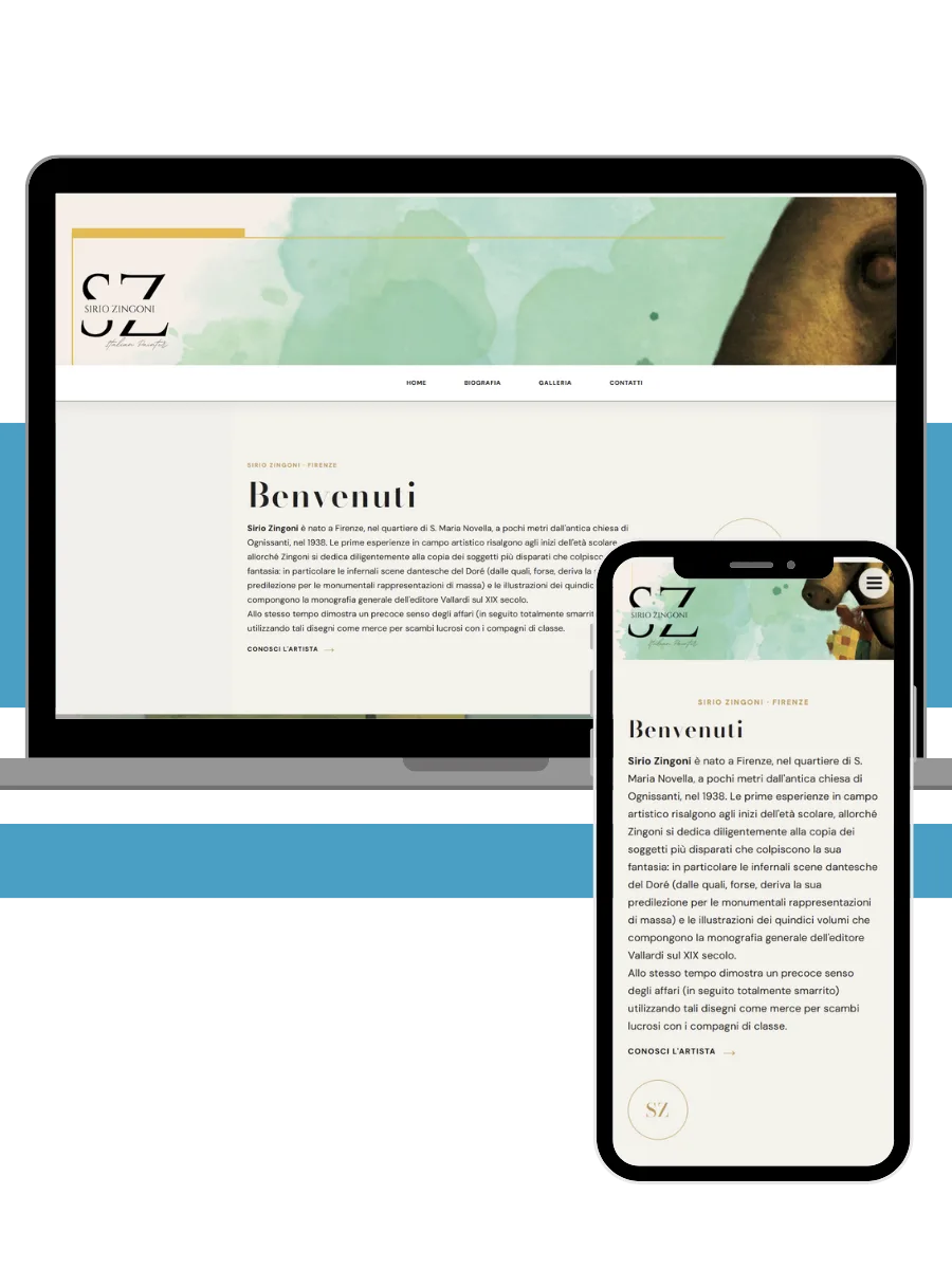 landing page screenshot